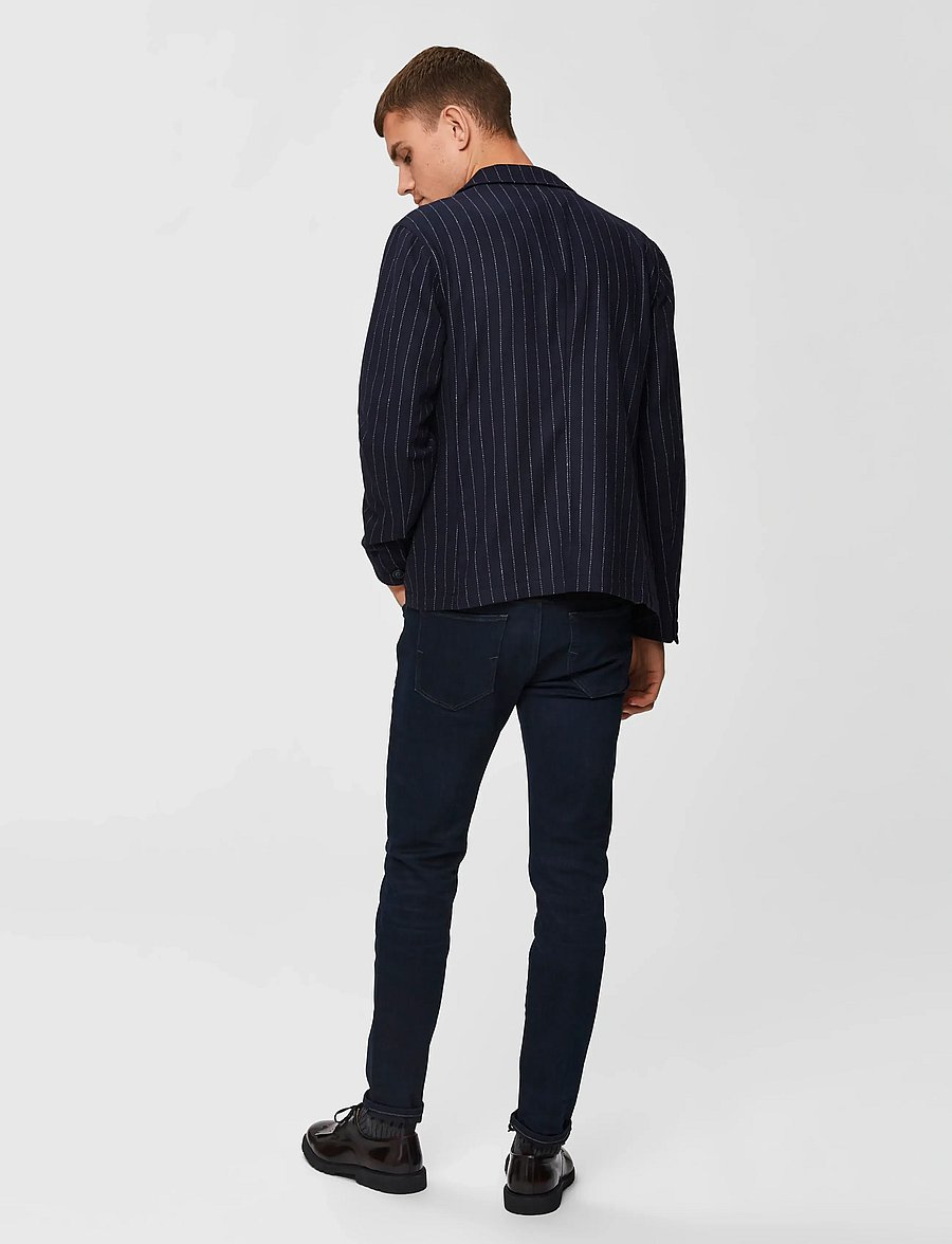 Selected - SLM175-SLIMLEON 6155 BB SUPER JNS NOOS - slim fit jeans - blue black denim - 3