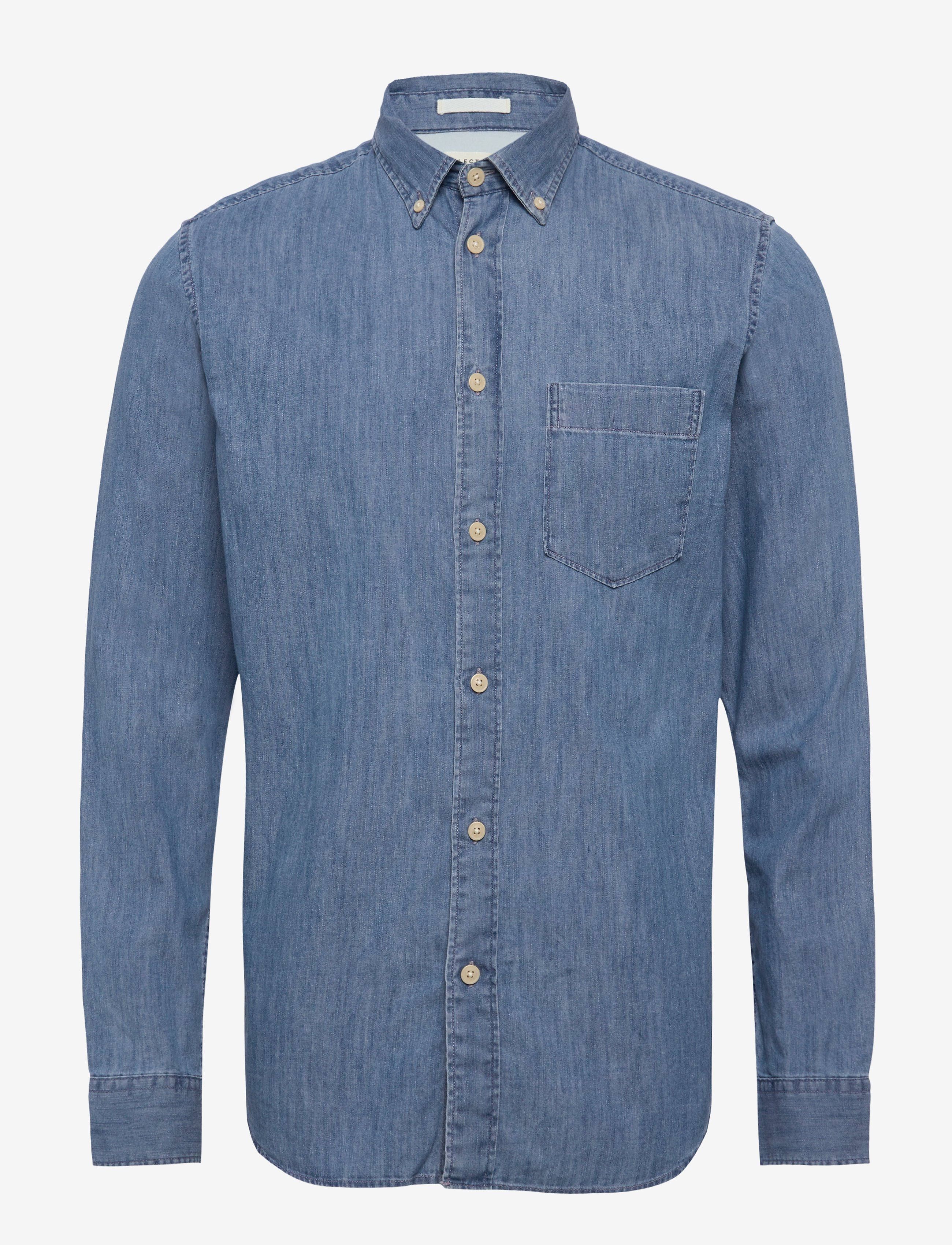 Selected Homme - SLHREGPERFECT-LARSON SHIRT LS W - light blue denim - 0