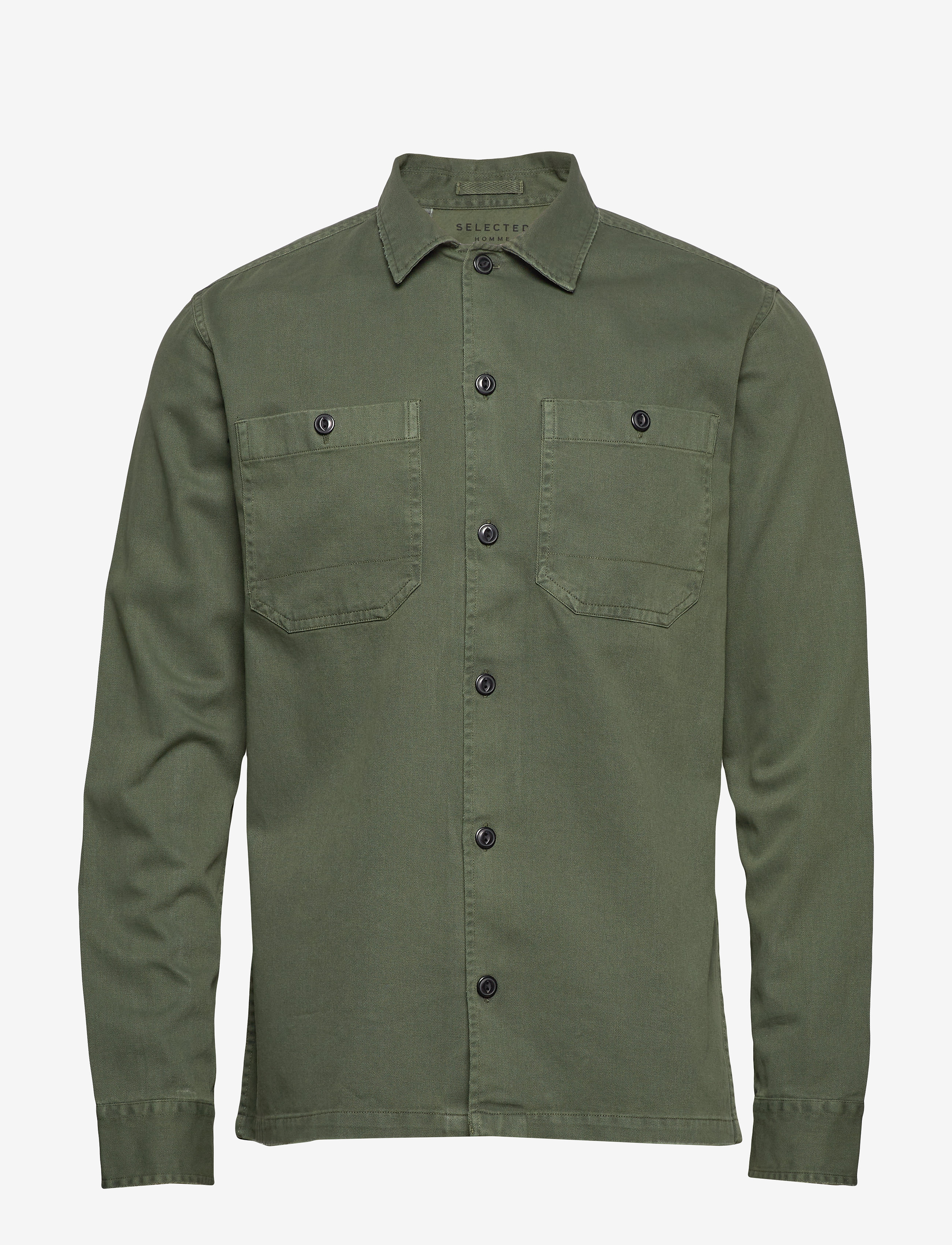 Selected Homme - SLHREGLAMAR SHIRT JACKET LS W - beetle - 0