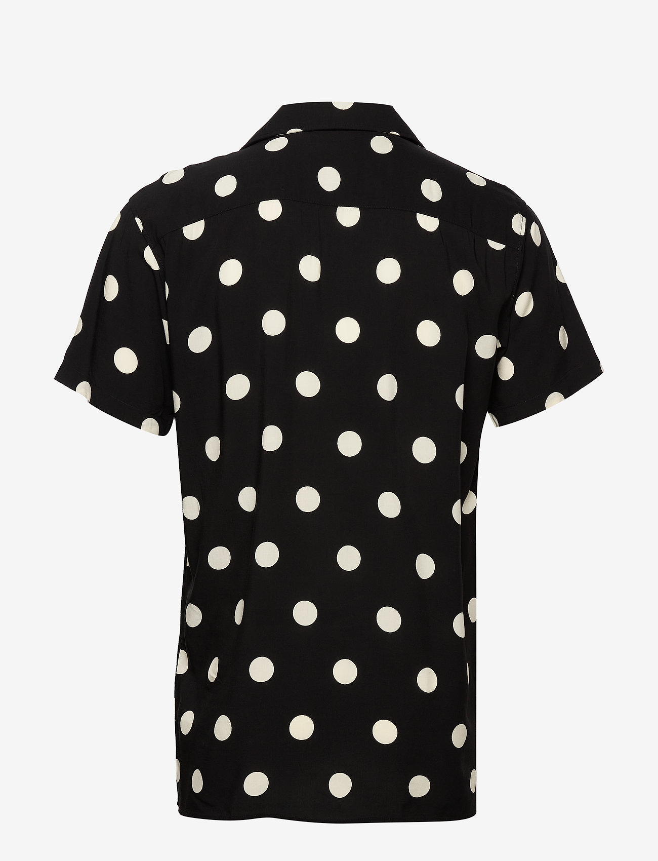 Selected Homme - SLHREGDOT SHIRT SS AOP W - black - 1