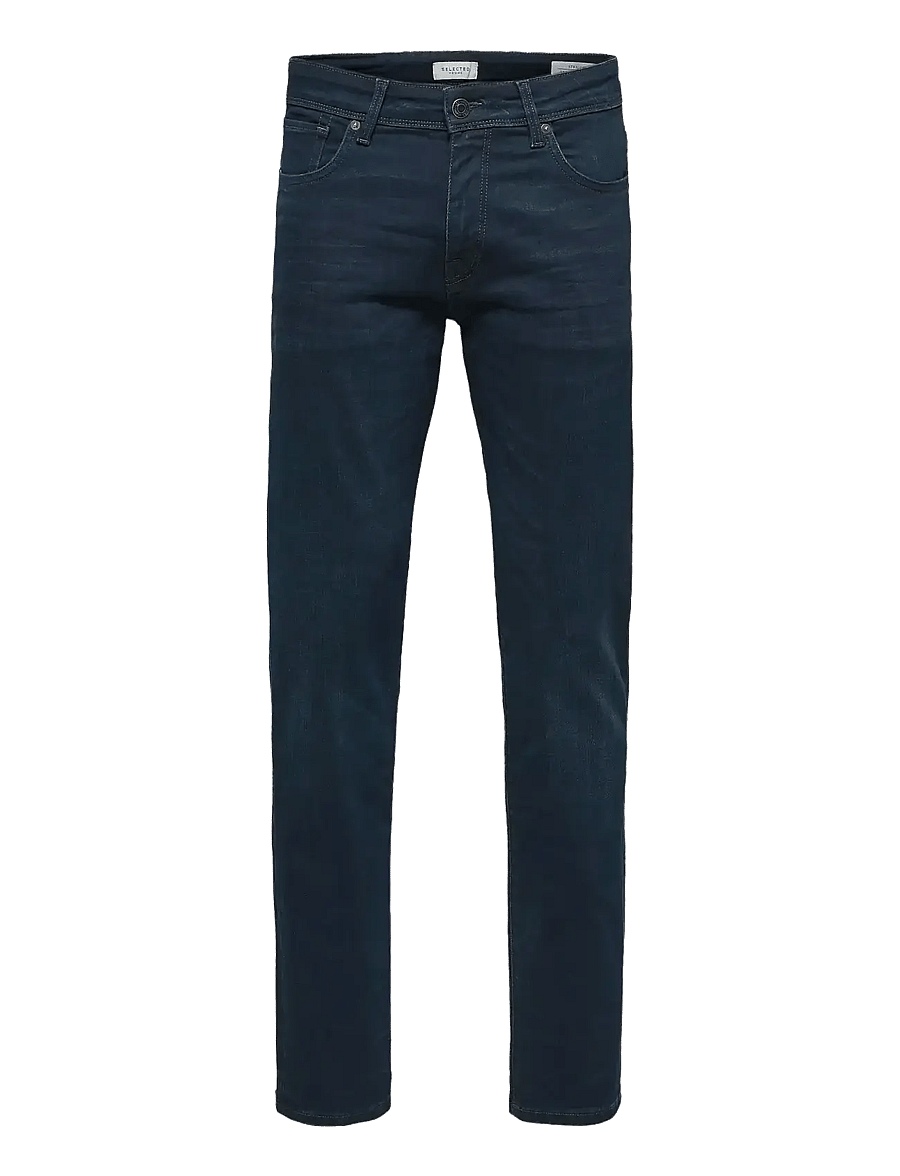 Selected - SLH196-STRAIGHT SCOTT 6155 BB JNS NOOS - normale jeans - blue black denim - 1