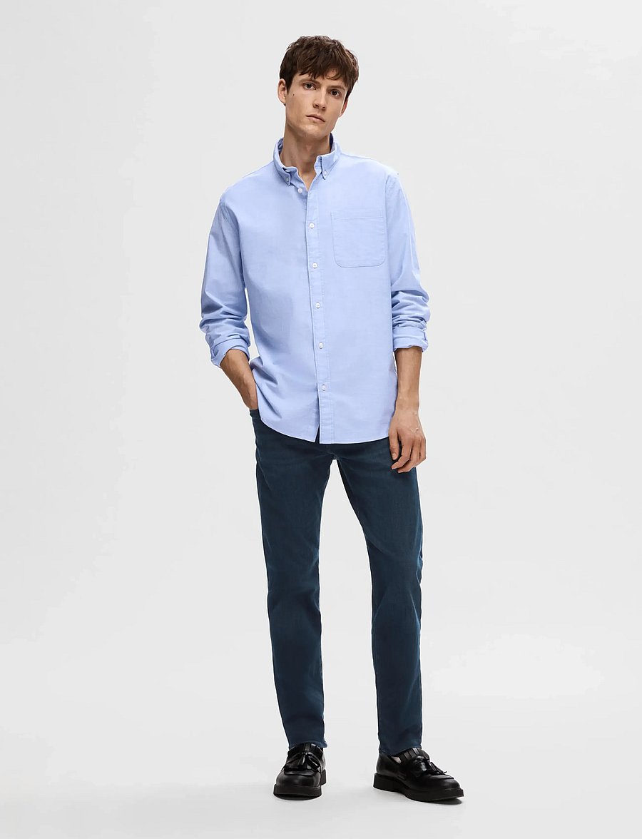 Selected - SLH196-STRAIGHT SCOTT 6155 BB JNS NOOS - normale jeans - blue black denim - 4