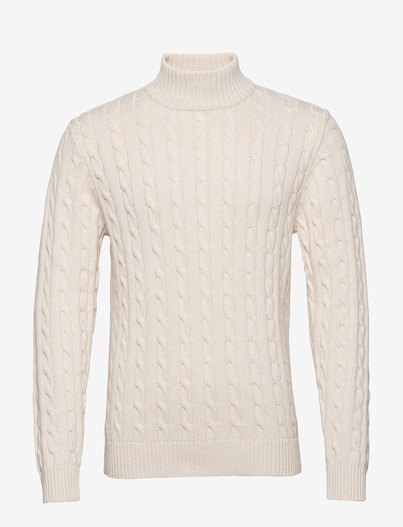 Selected Homme - SLHRYAN STRUCTURE HIGH NECK W EX - white melange - 0
