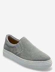 Selected Homme - SLHDAVID CHUNKY SUEDE SLIPON - slip-on sneakers - grey - 0