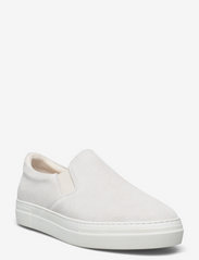 Selected Homme - SLHDAVID CHUNKY SUEDE SLIPON - slip-on sneakers - white - 0