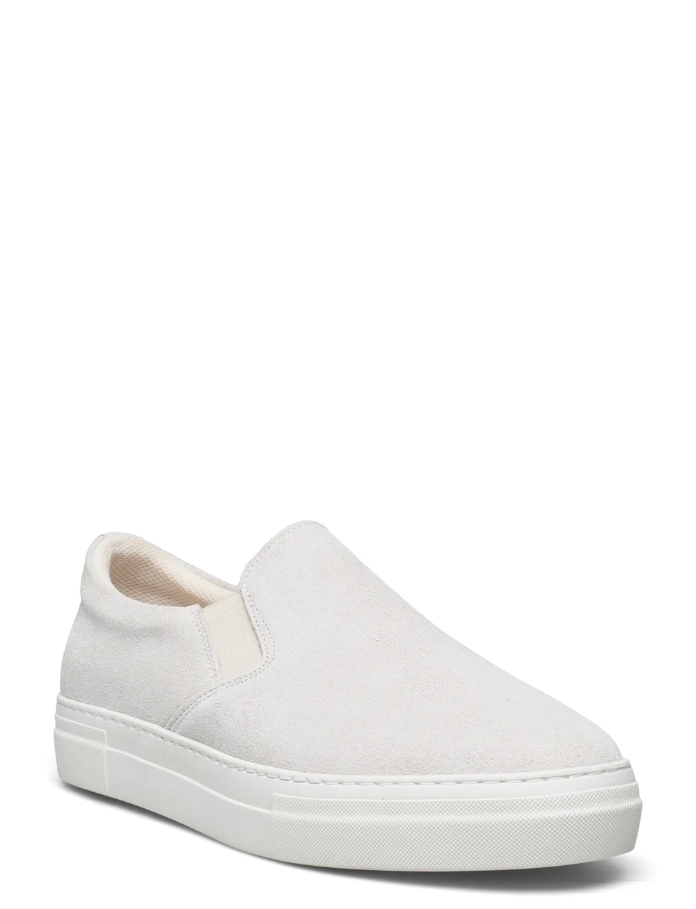 Selected - SLHDAVID CHUNKY SUEDE SLIPON - slipper - white - 1