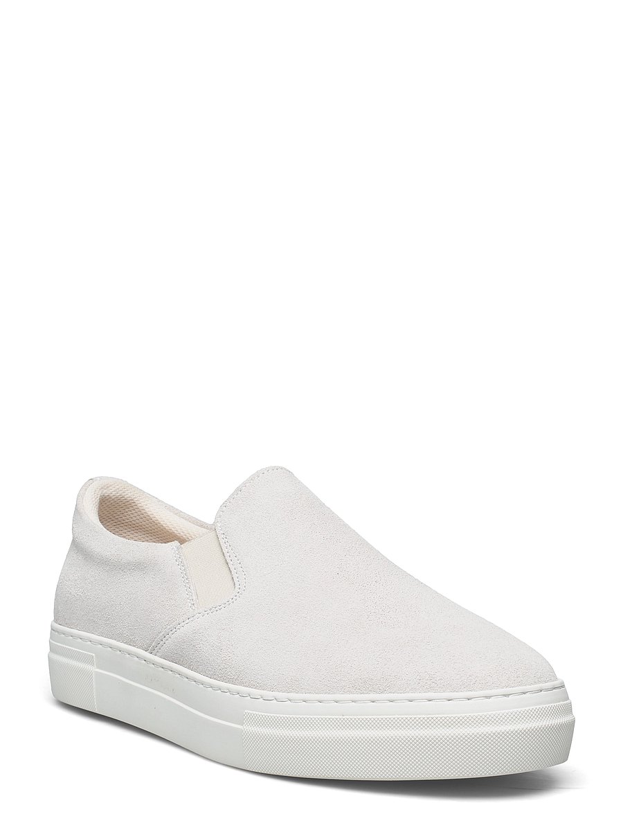 Selected - SLHDAVID CHUNKY SUEDE SLIPON - baskets slip-ons - white - 1