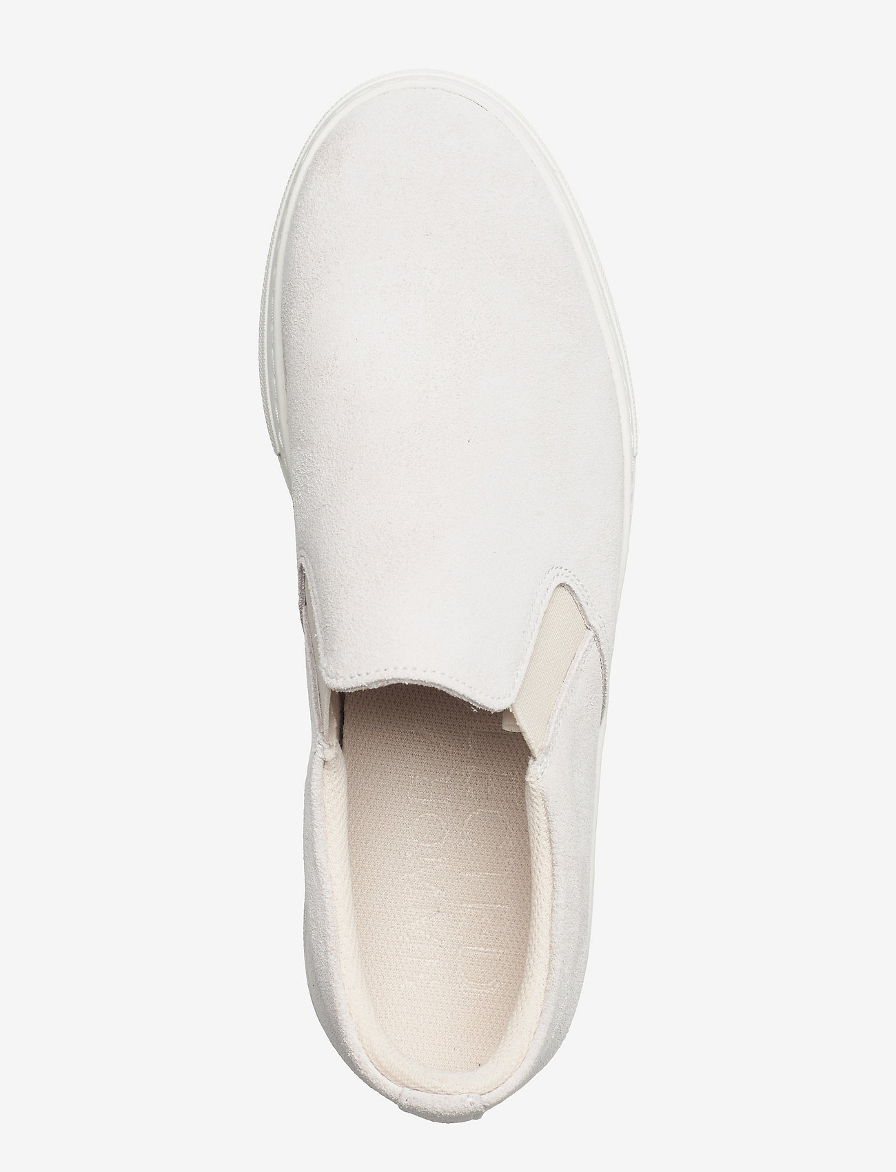 Selected - SLHDAVID CHUNKY SUEDE SLIPON - slip on sneakers - white - 4