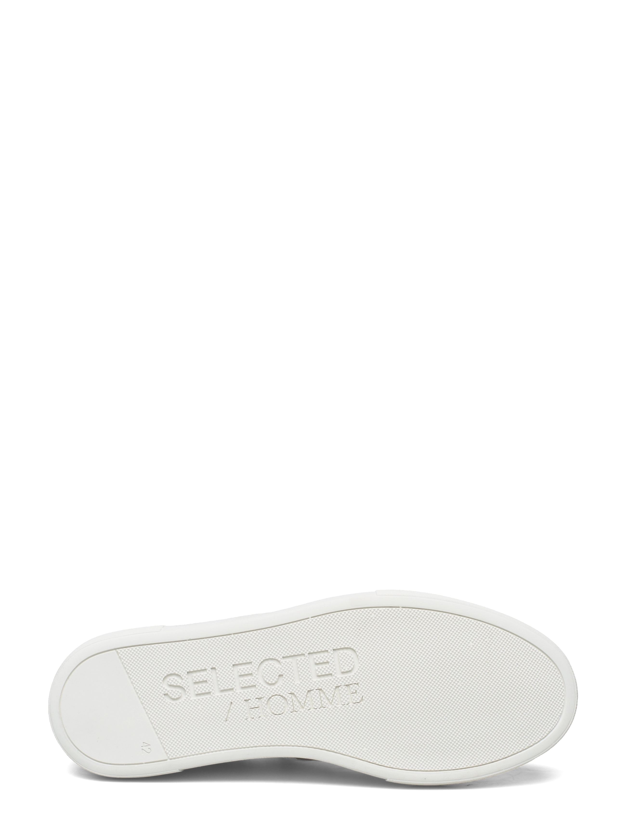 Selected - SLHDAVID CHUNKY SUEDE SLIPON - slip on sneakers - white - 5
