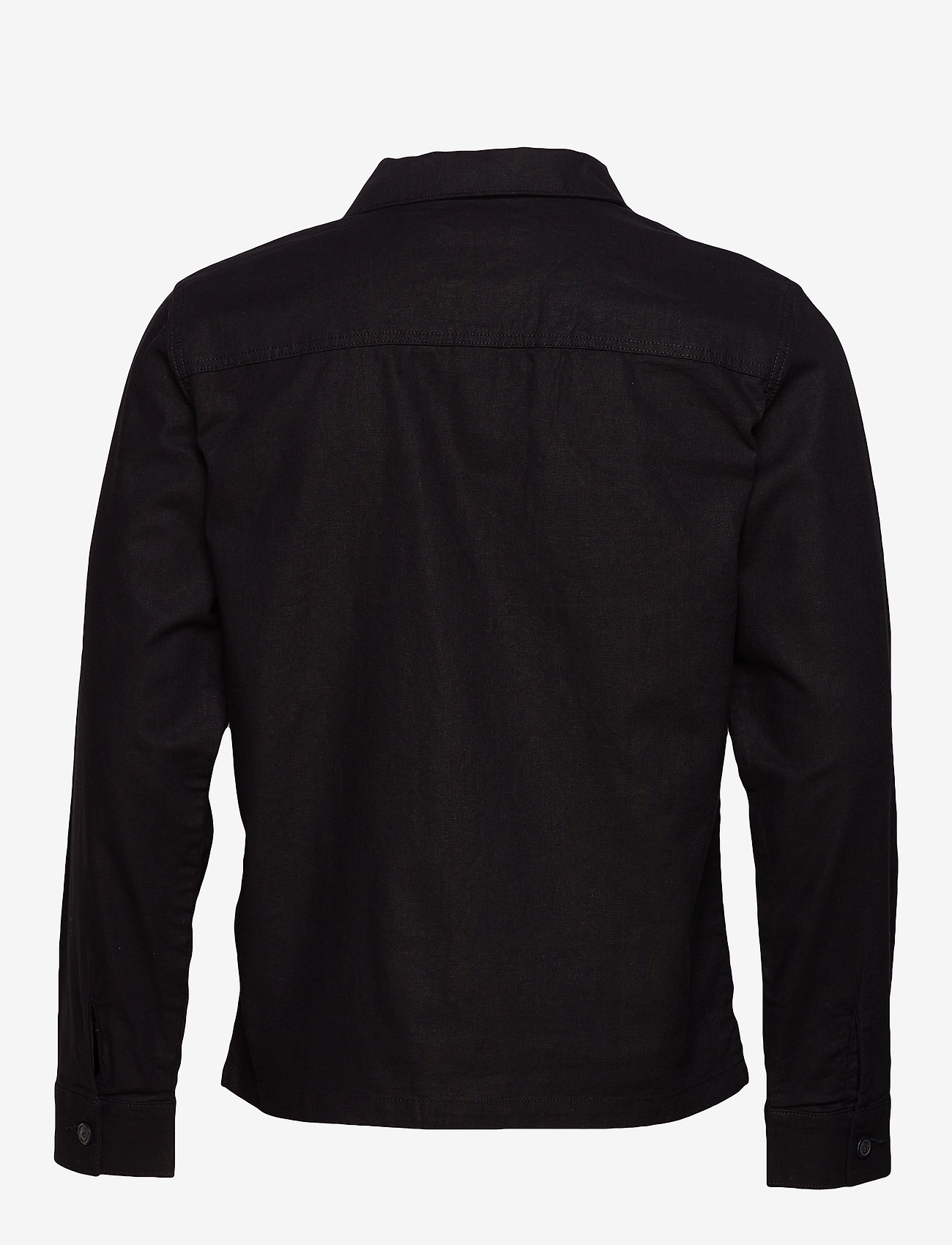 Selected Homme - SLHEAST LINEN OVERSHIRT W - black - 1