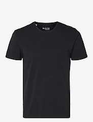 Selected Homme - SLHNEWPIMA SS O-NECK TEE B - lowest prices - black - 0