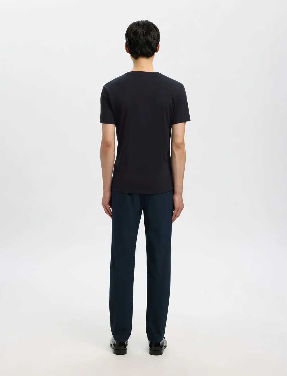 Selected - SLHNEWPIMA SS O-NECK TEE NOOS - kurzärmelig - black - 3
