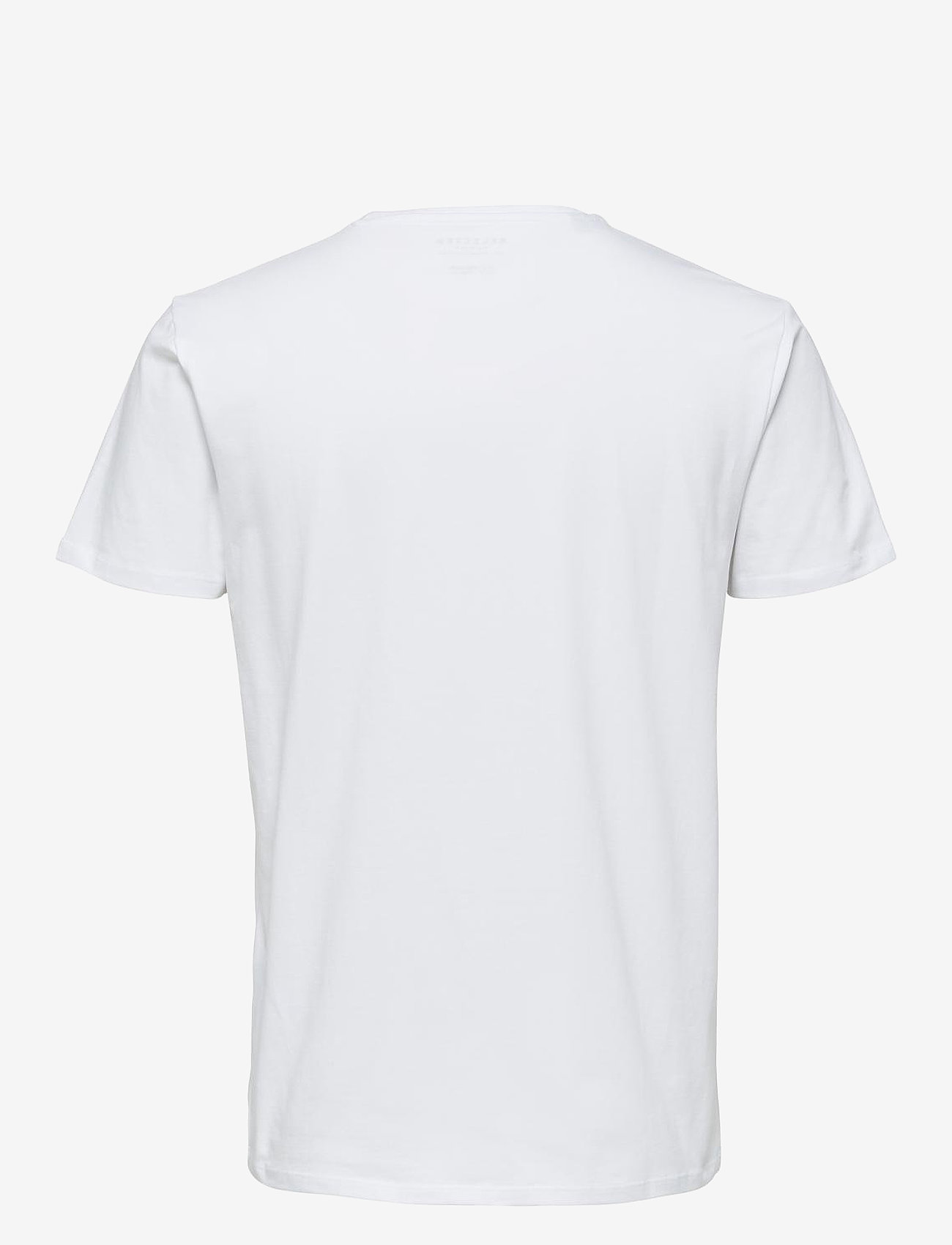 Selected Homme - SLHNEWPIMA SS O-NECK TEE NOOS - t-shirts - bright white - 1