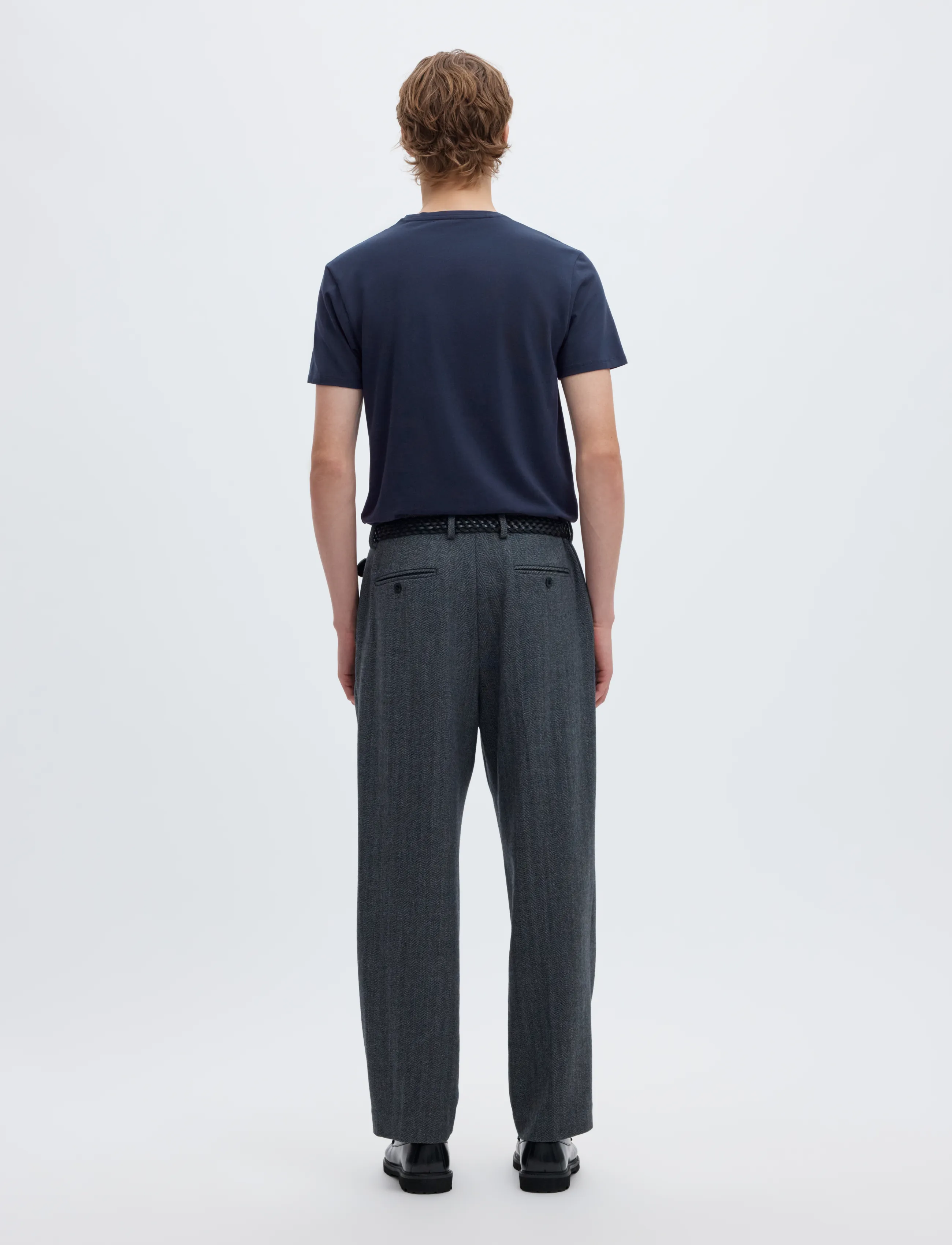 Selected - SLMNEWPIMA SS O-NECK TEE NOOS - kurzärmelige t-shirts - navy blazer - 3