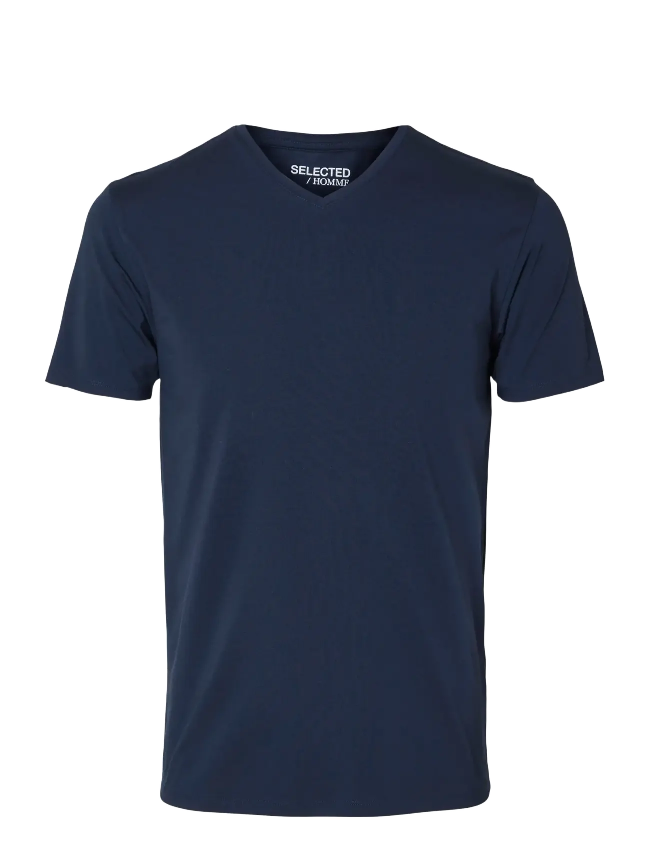 Selected - SLMNEWPIMA SS V-NECK TEE NOOS - t-shirts mit v-ausschnitt - navy blazer - 1