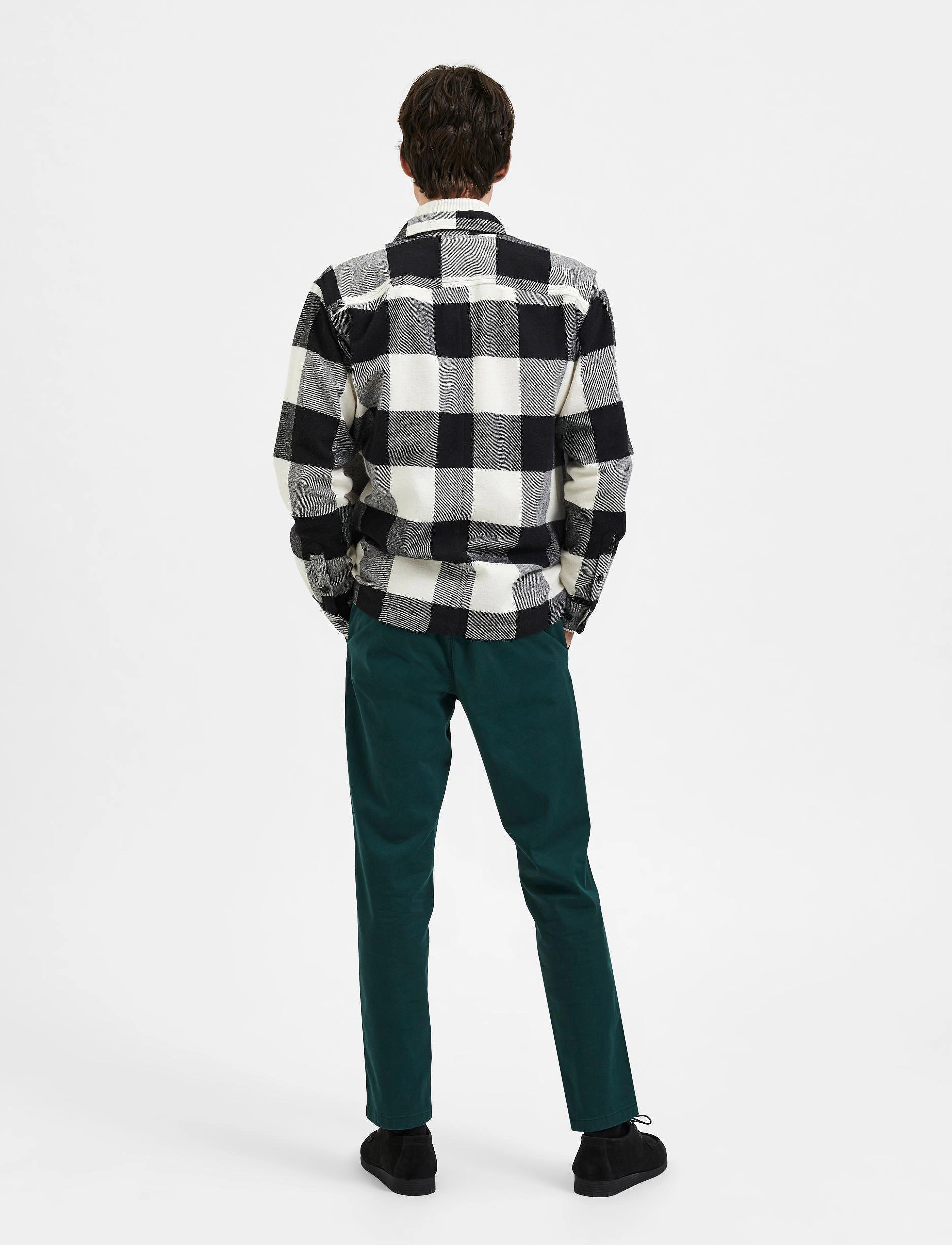 Selected Homme - SLHSLIM-MILES FLEX CHINO PANTS W NOOS - scarab - 3