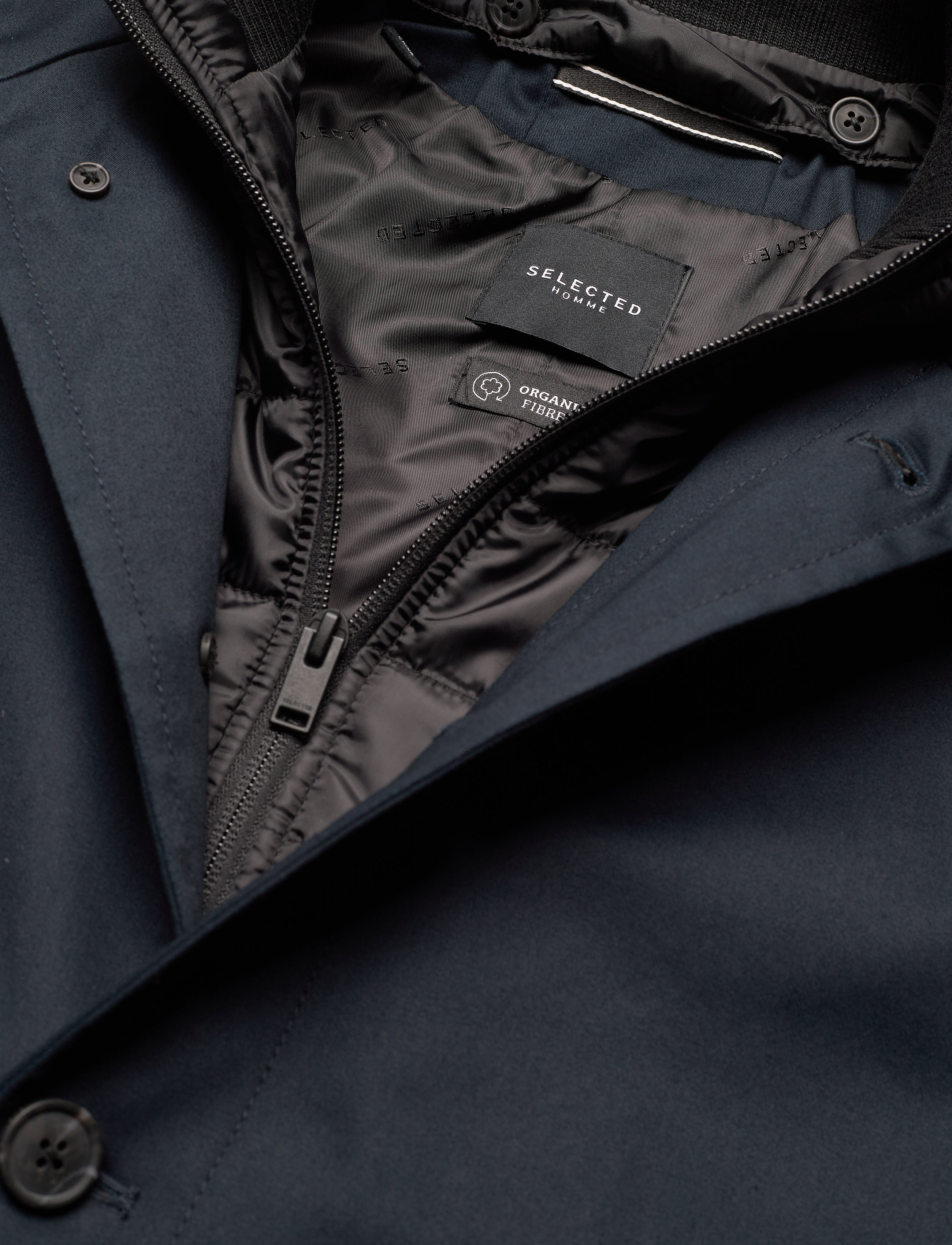 Selected Homme - SLHNOAH COTTON COAT B - sky captain - 2