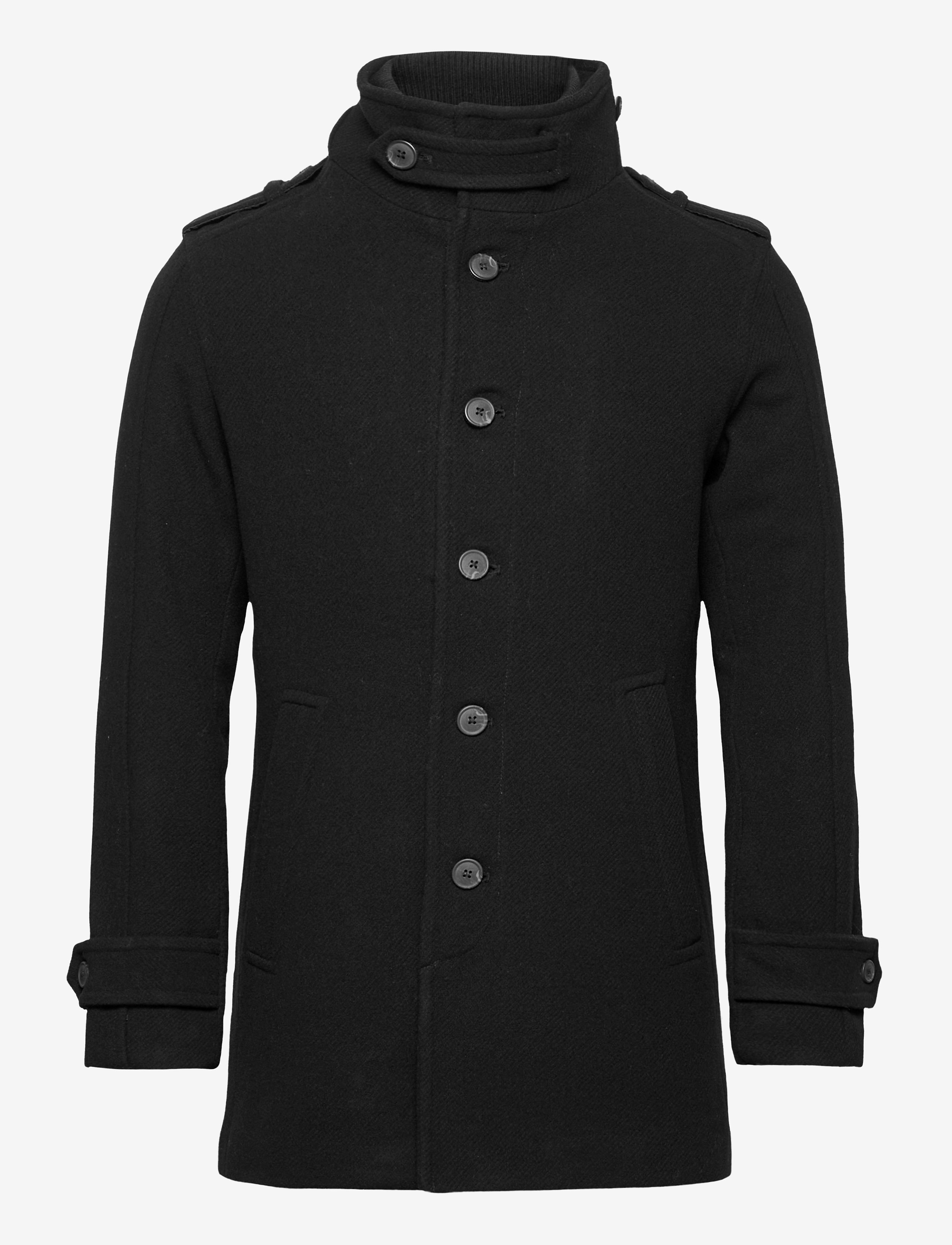 Selected - SLHNOAH  WOOL COAT B - black - 2