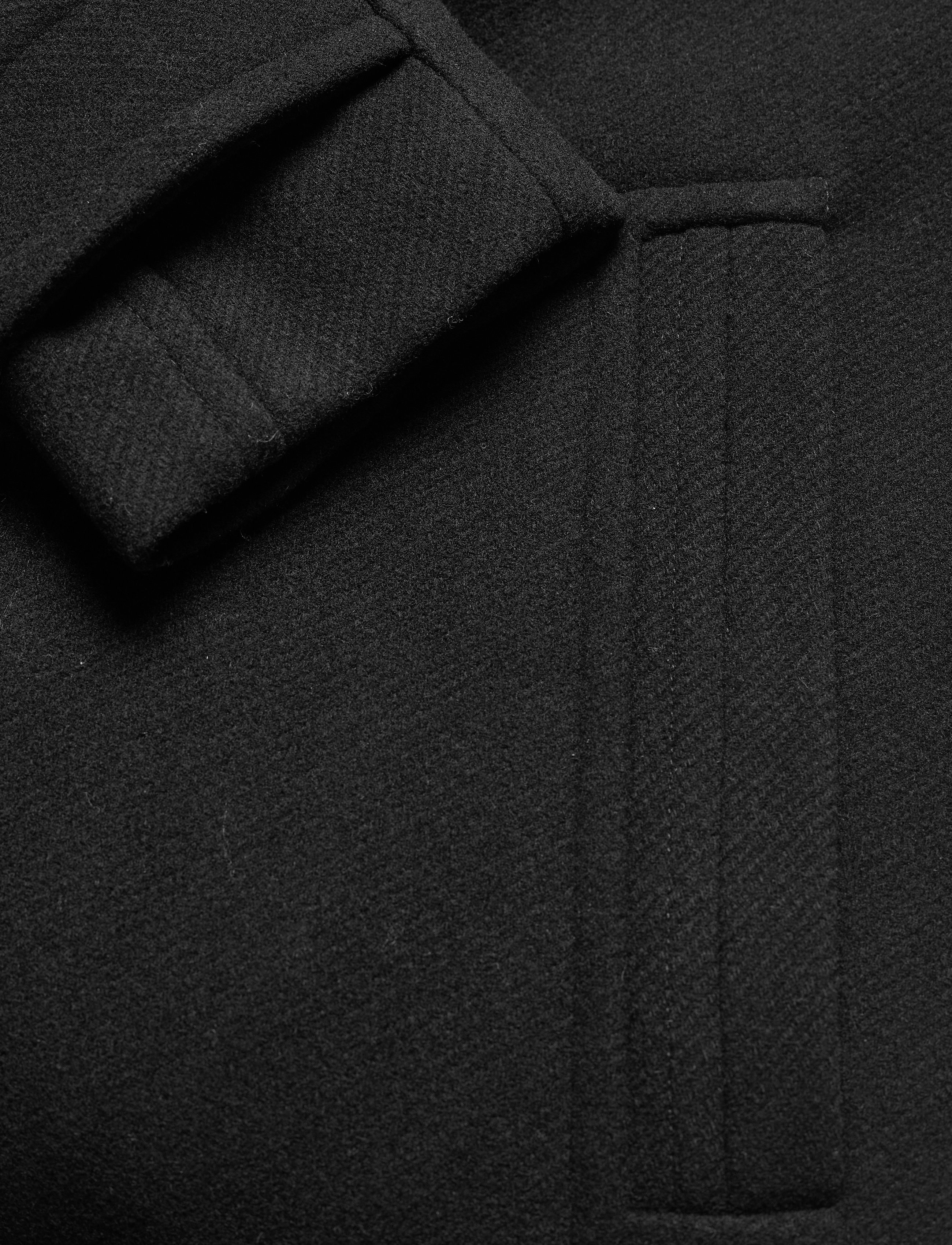 Selected - SLHNOAH  WOOL COAT B - black - 5