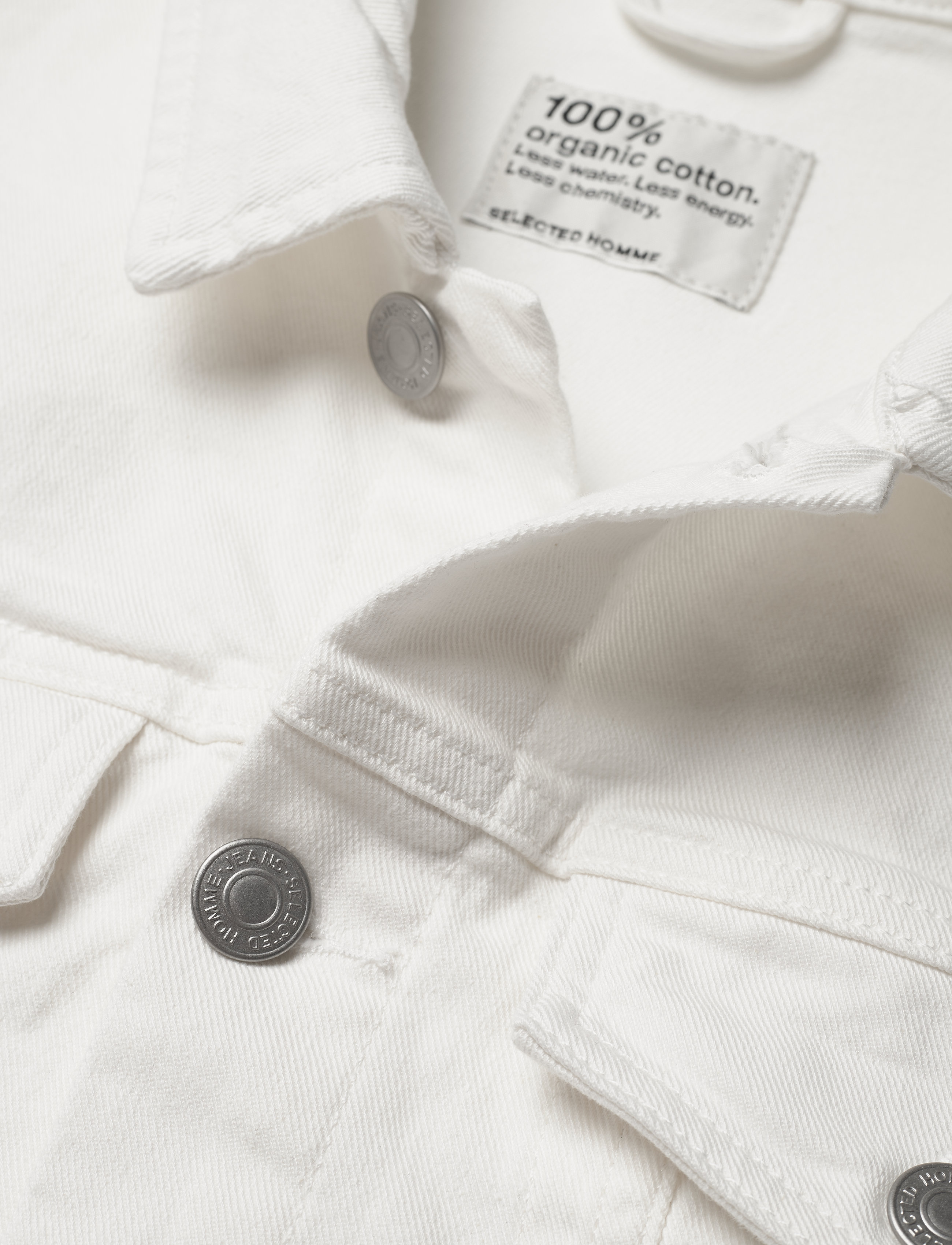Selected Homme - SLHJEPPE 6221 OP WHITE ST DENIM JACKET W - white denim - 3