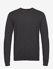 Selected Homme - SLHBERG CREW NECK NOOS - laveste priser - antracit - 0