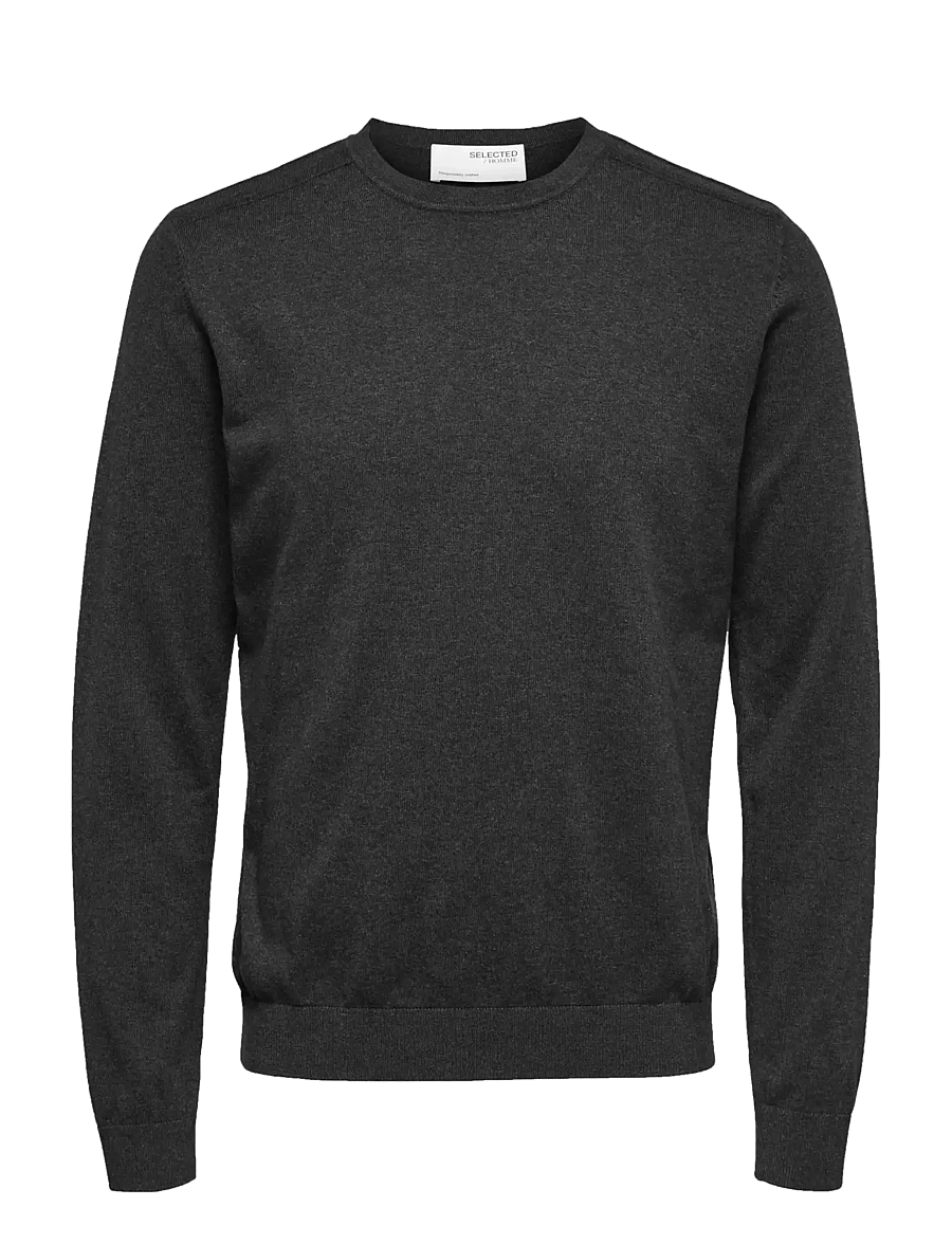 Selected - SLMBERG CREW NECK NOOS - rundhals - antracit - 1