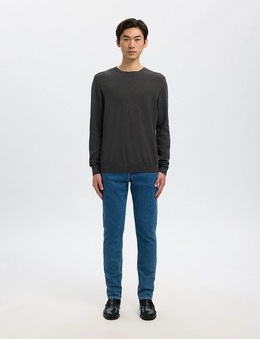 Selected - SLMBERG CREW NECK NOOS - rundhals - antracit - 4