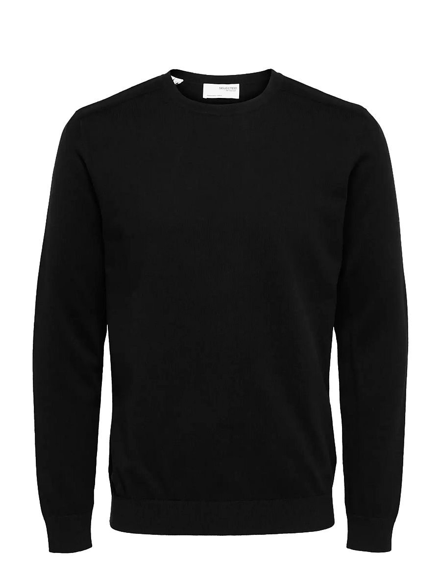 Selected - SLMBERG CREW NECK NOOS - rundhals - black - 1