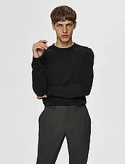 Selected Homme - SLHBERG CREW NECK NOOS - perusneuleet - black - 3