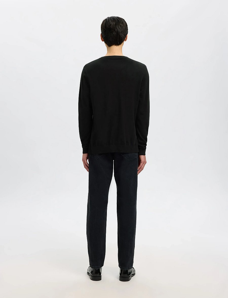 Selected - SLMBERG CREW NECK NOOS - rundhals - black - 3