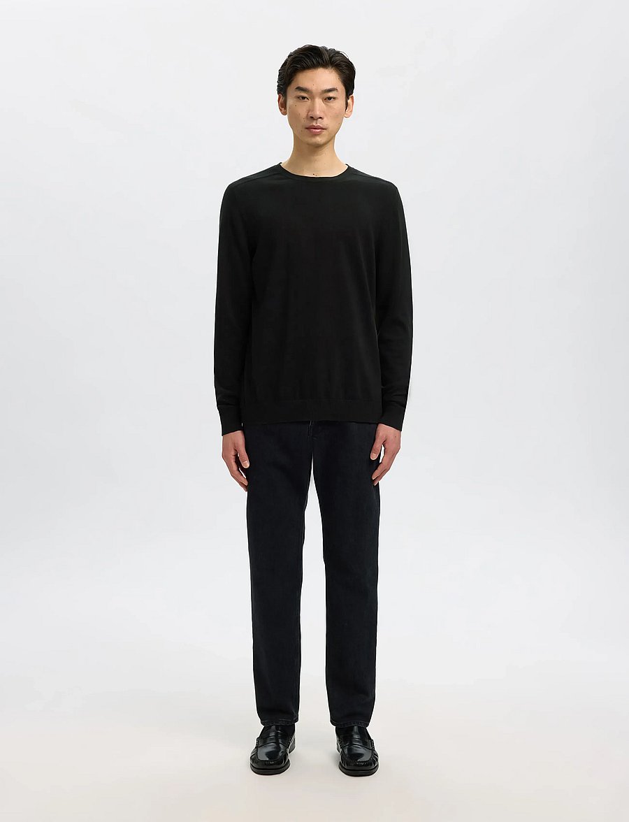 Selected - SLMBERG CREW NECK NOOS - rundhals - black - 4