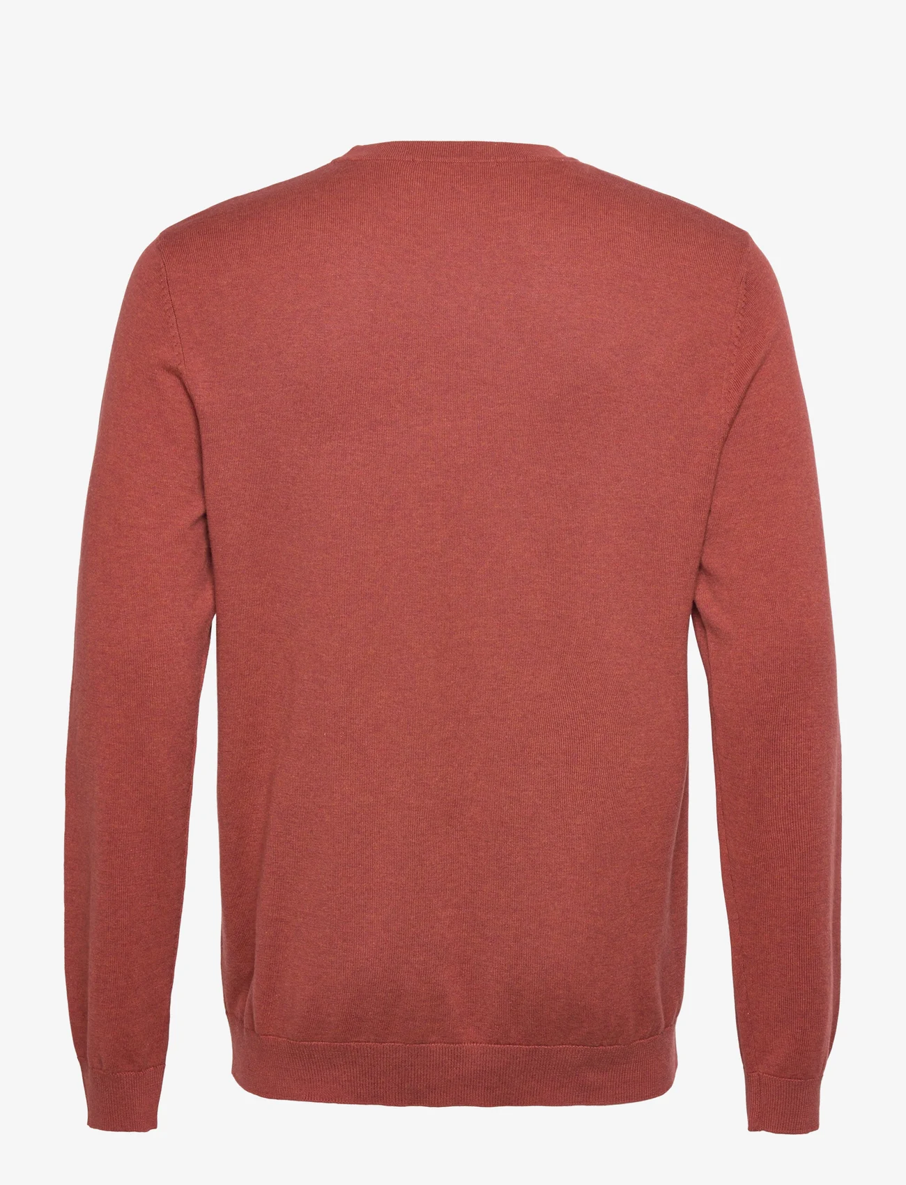 Selected Homme - SLHBERG CREW NECK NOOS - basic knitwear - burnt henna - 1