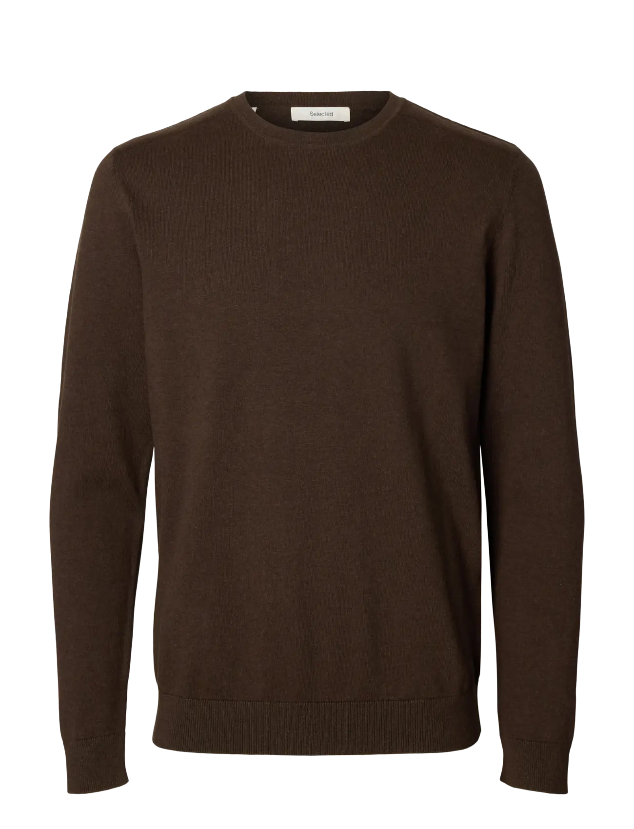 Selected SLMBERG CREW NECK NOOS - Selected - DELICIOSO / brown