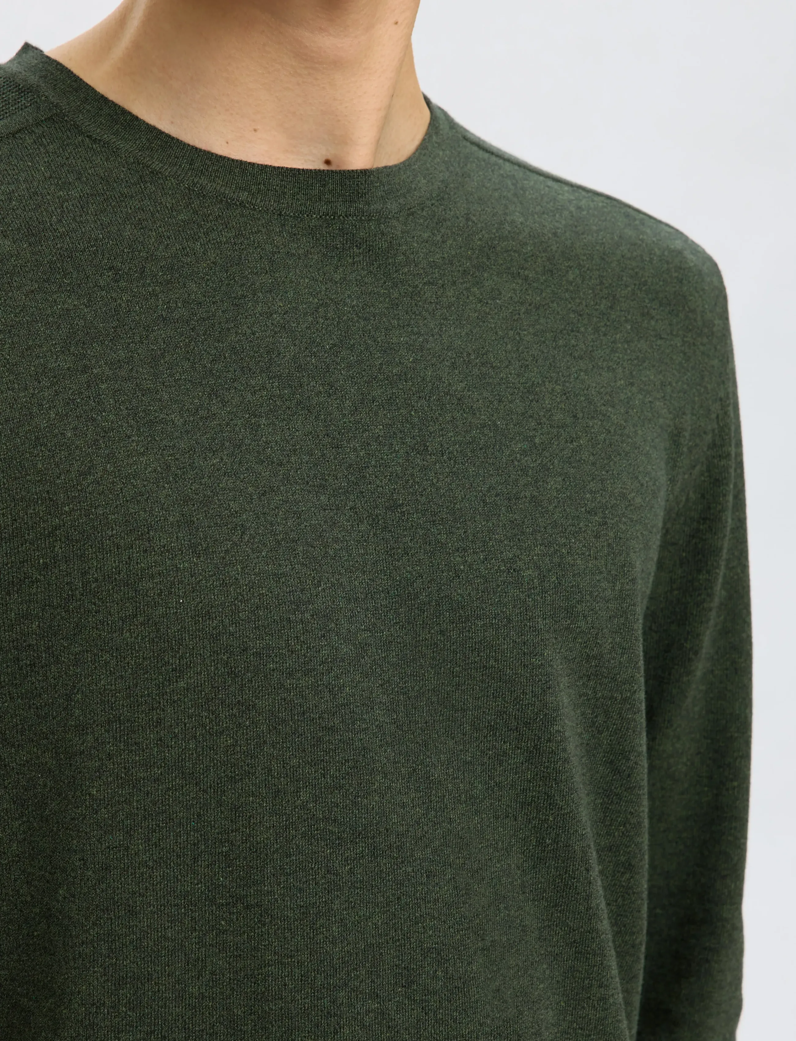 Selected - SLMBERG CREW NECK NOOS - round necks - forest night - 3