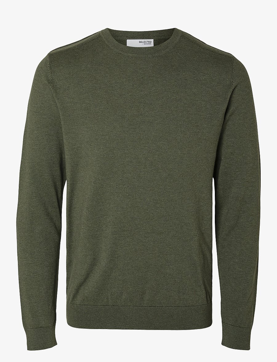 Selected - SLMBERG CREW NECK NOOS - rundhals - kalamata - 1