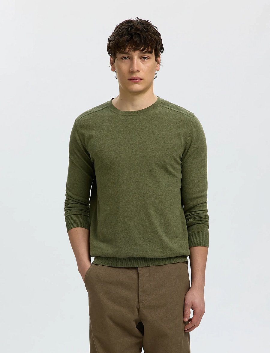 Selected - SLMBERG CREW NECK NOOS - rundhals - kalamata - 0