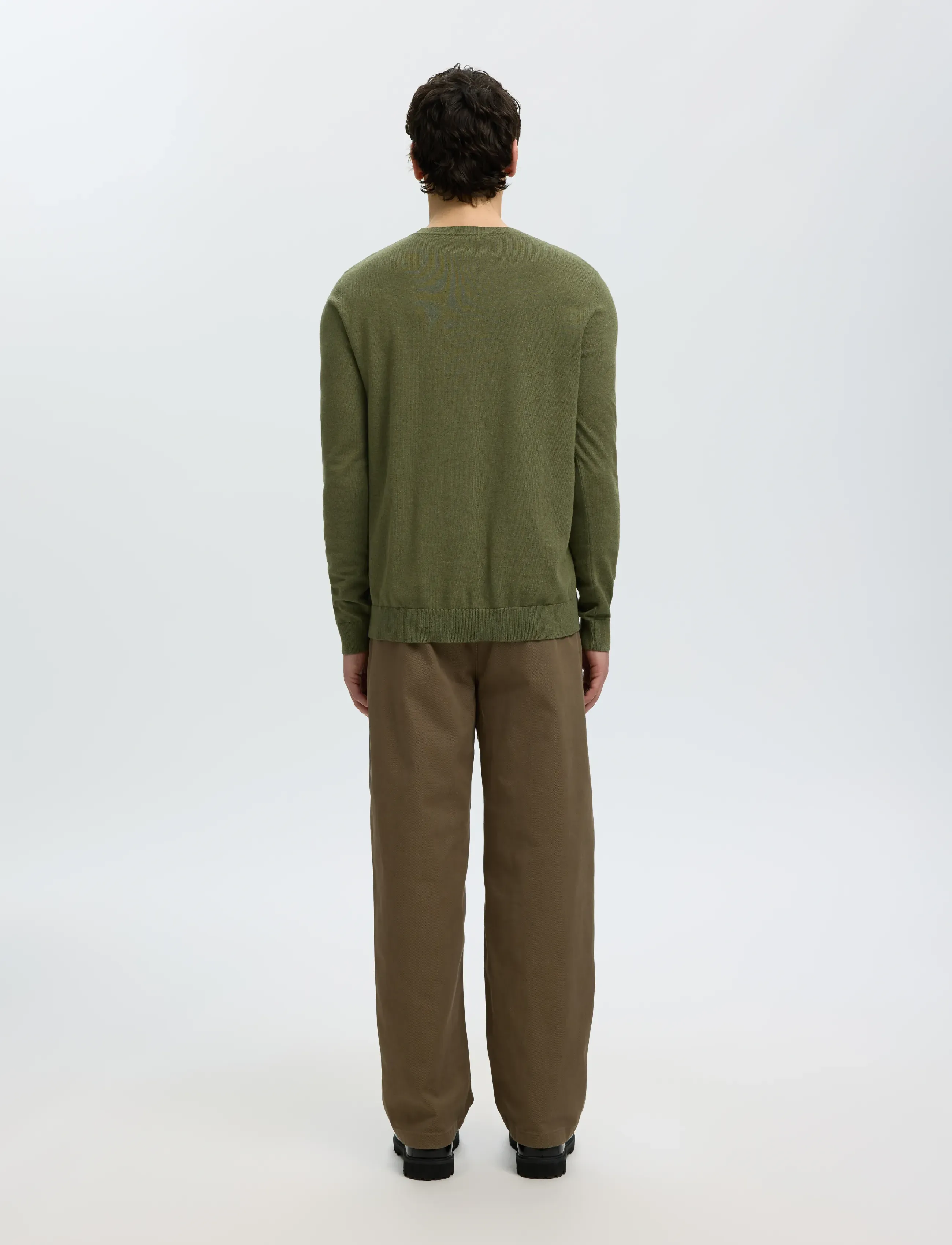 Selected - SLMBERG CREW NECK NOOS - rund hals - kalamata - 2