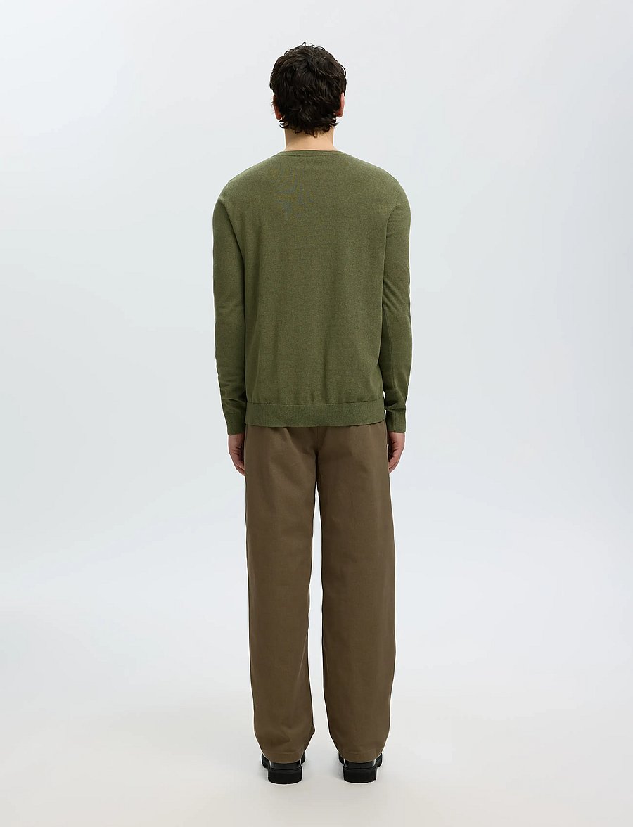 Selected - SLMBERG CREW NECK NOOS - rundhals - kalamata - 2