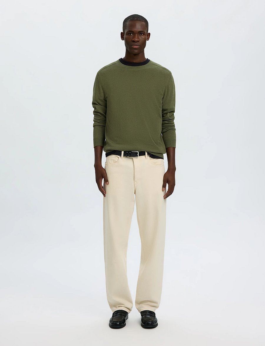 Selected - SLMBERG CREW NECK NOOS - rundhals - kalamata - 3