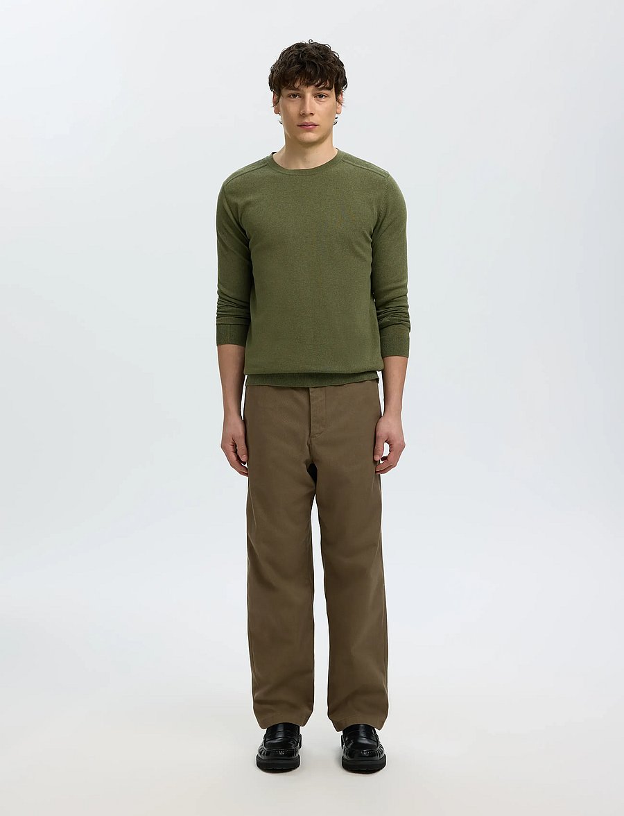 Selected - SLMBERG CREW NECK NOOS - rundhals - kalamata - 3