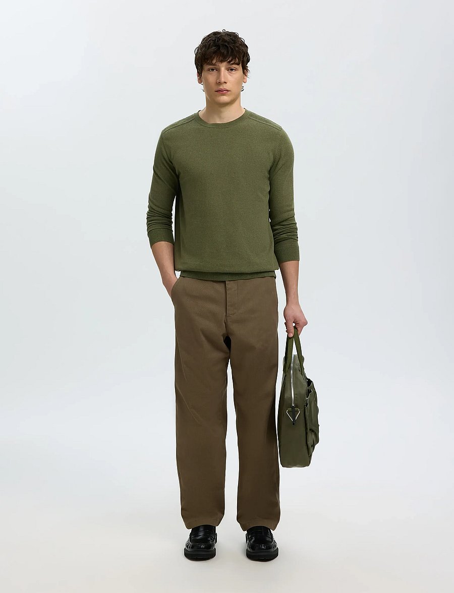 Selected - SLMBERG CREW NECK NOOS - rundhals - kalamata - 5