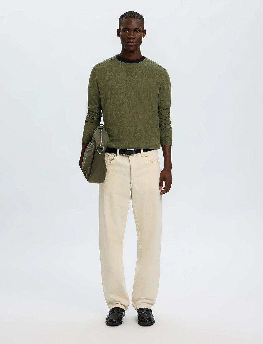 Selected - SLMBERG CREW NECK NOOS - rundhals - kalamata - 5