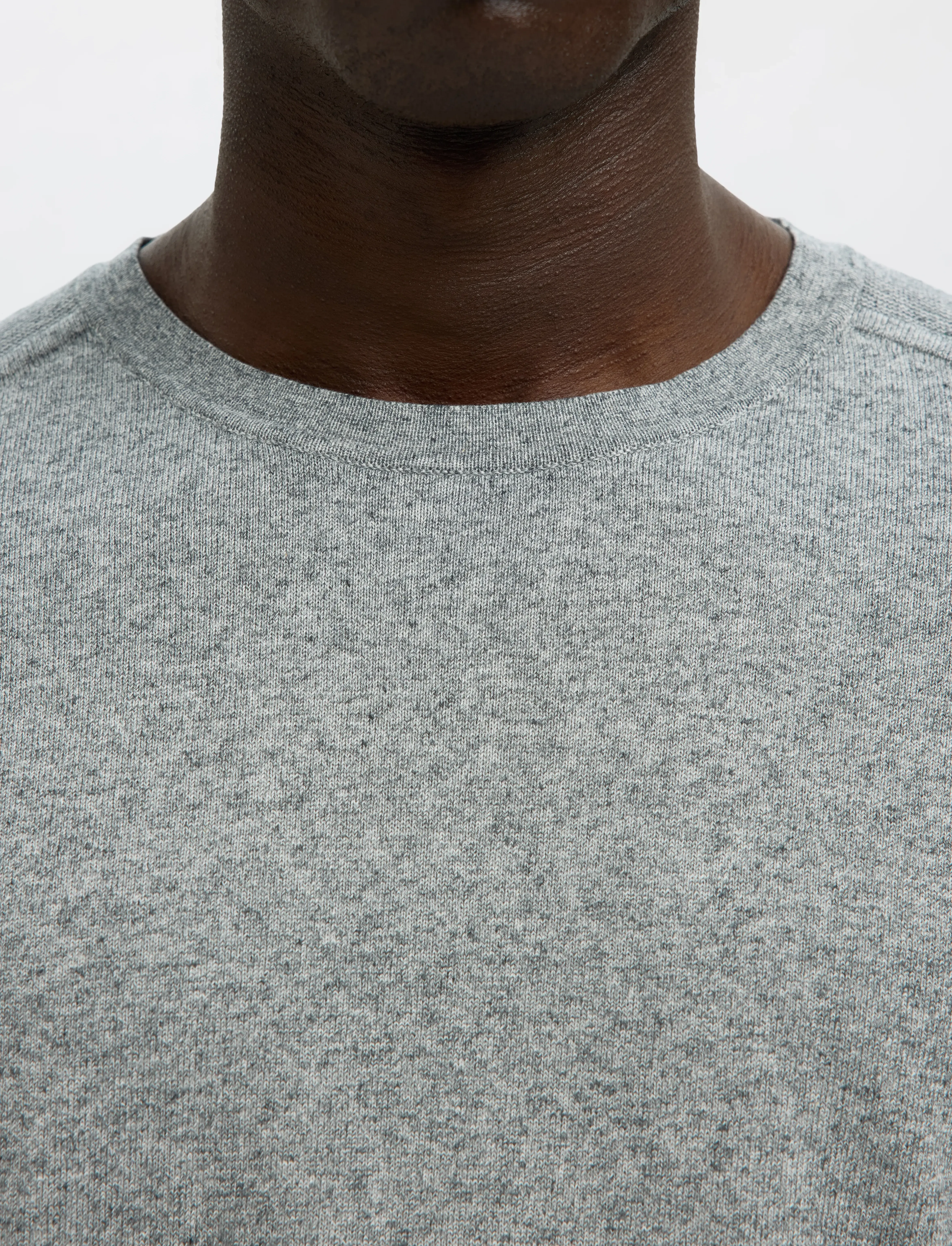 Selected - SLMBERG CREW NECK NOOS - rund hals - light grey melange - 5