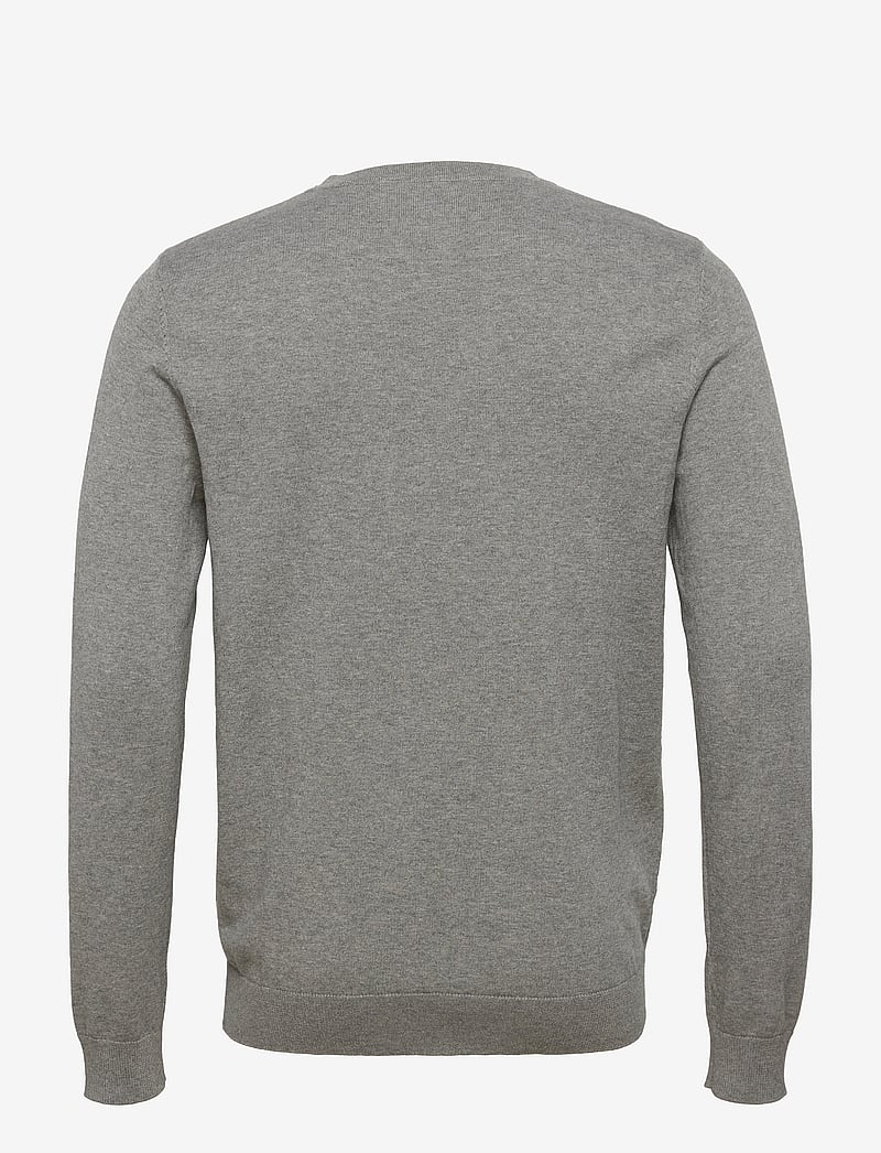 Selected - SLMBERG CREW NECK NOOS - megztiniai su apvalia apykakle - medium grey melange - 2