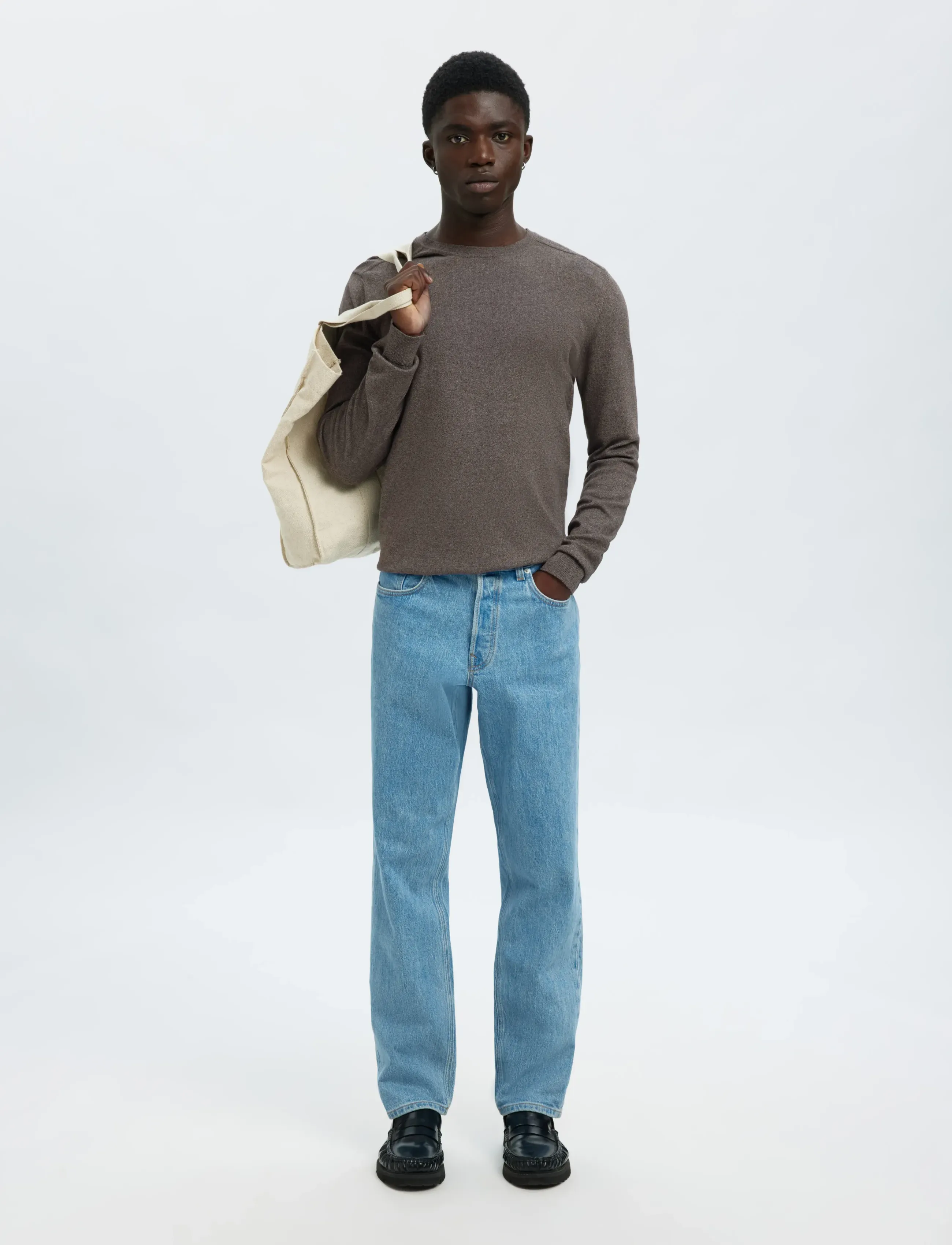 Selected - SLMBERG CREW NECK NOOS - rundhals - morel - 5