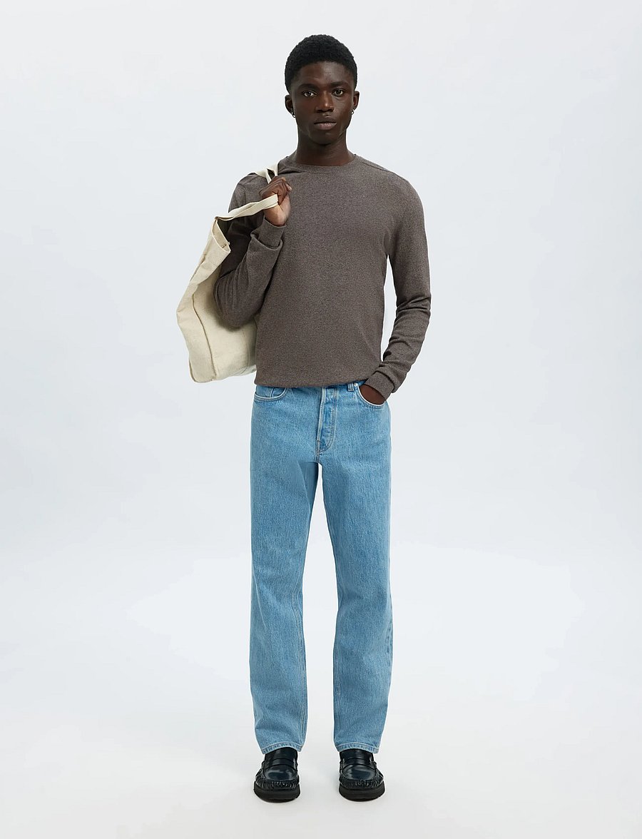 Selected - SLMBERG CREW NECK NOOS - rundhals - morel - 5