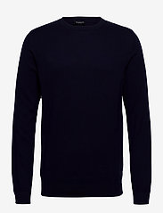 Selected Homme - SLHBERG CREW NECK NOOS - basic knitwear - navy blazer - 0