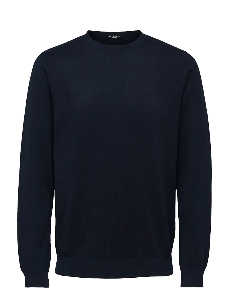 Selected - SLHBERG CREW NECK NOOS - rund hals - navy blazer - 1