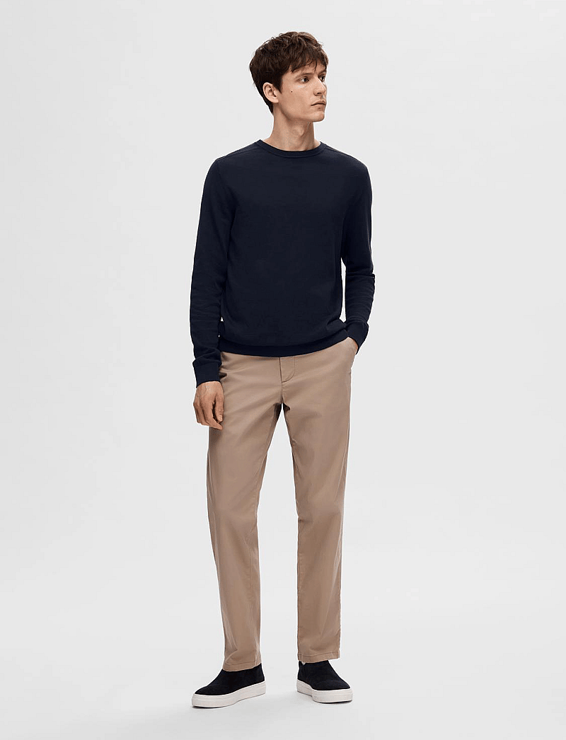 Selected - SLHBERG CREW NECK NOOS - rund hals - navy blazer - 4