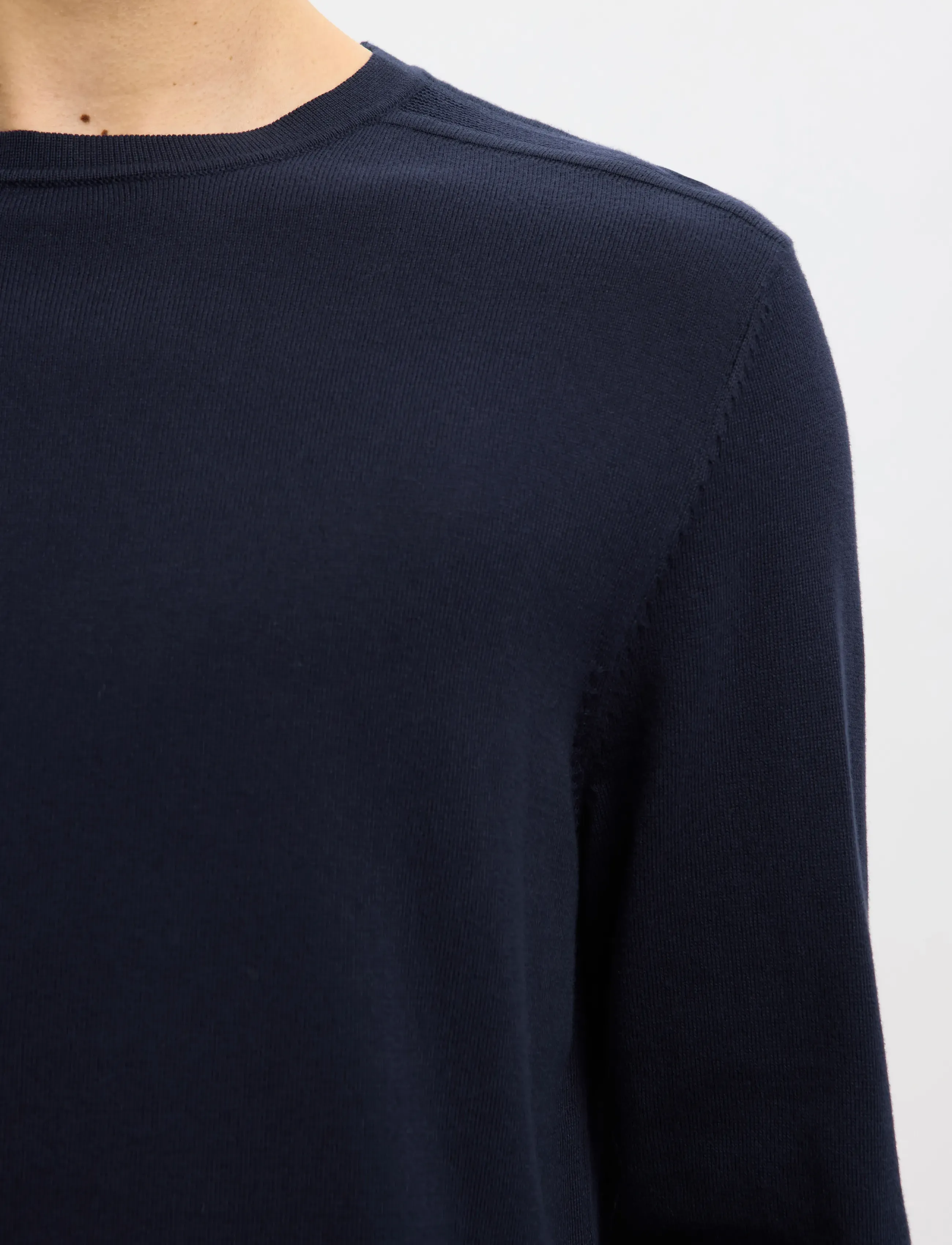 Selected - SLMBERG CREW NECK NOOS - Ümmarguse kaelusega kudumid - navy blazer - 5